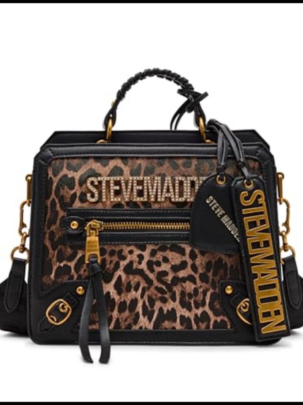 Steve Madden Evelyn Satchel Top Handle Removable Crossbody Strap